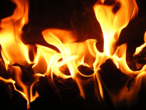 flame fire burn