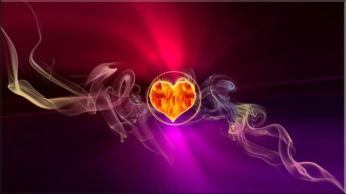 flame heart smoke