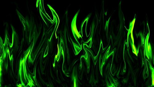 flames green cool