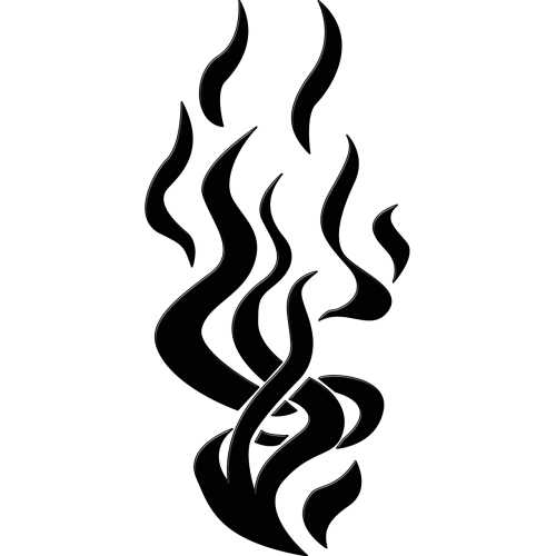 flames silhouette shape