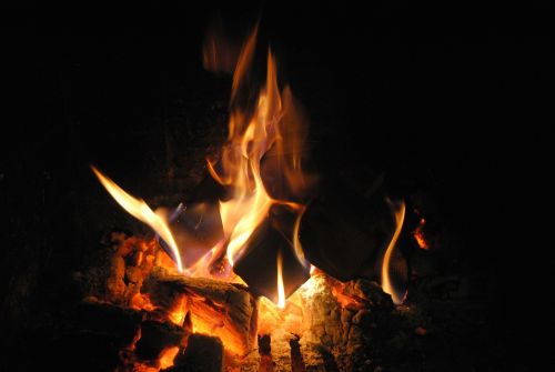campfire flames fire