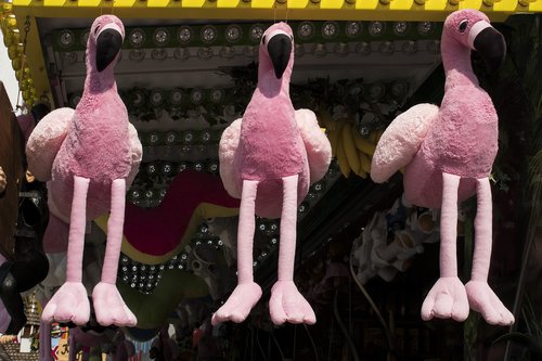 flamingo  soft toy  folk festival