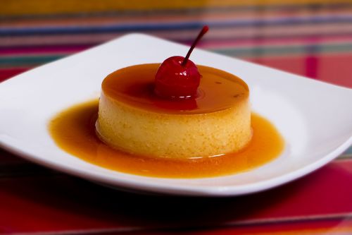 flan sweet delicious