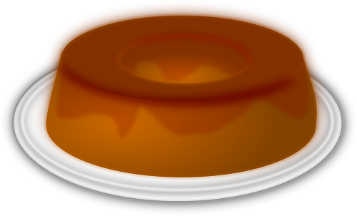 flan pudding dessert