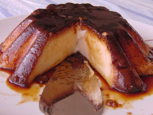 flan dessert sweet