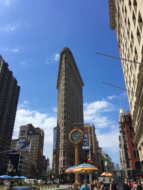 flat iron new york clock