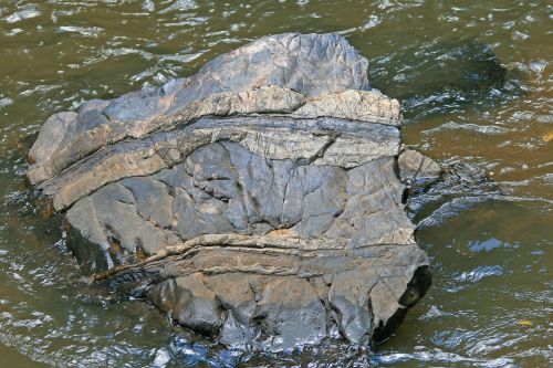 Flat Rock In River