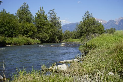 flathead river  montana  national bison refuge