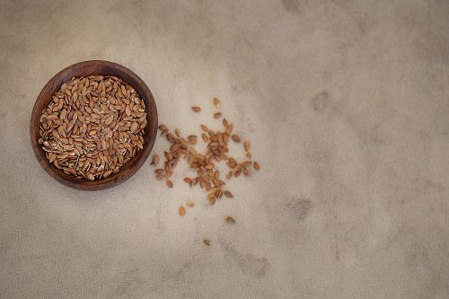 flax seed seeds bowls
