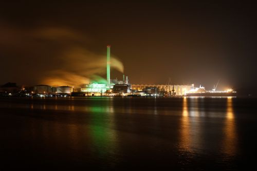flensburg port night photograph
