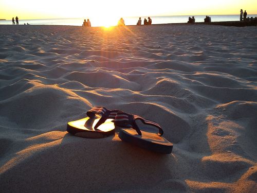 flip flops sandals sand