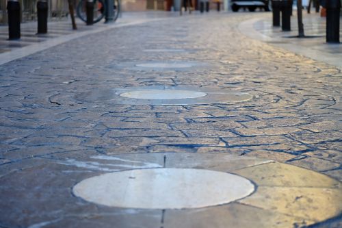 floor street cobblestones