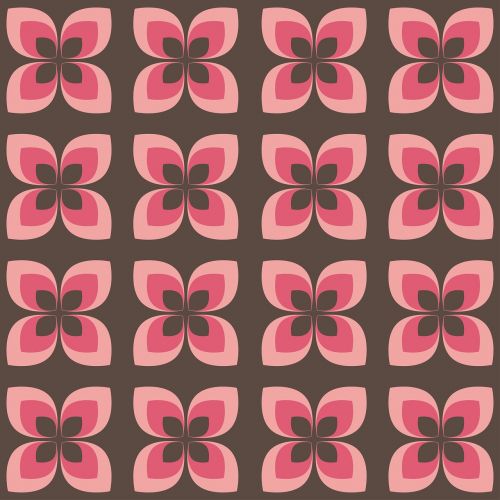 floral retro abstract