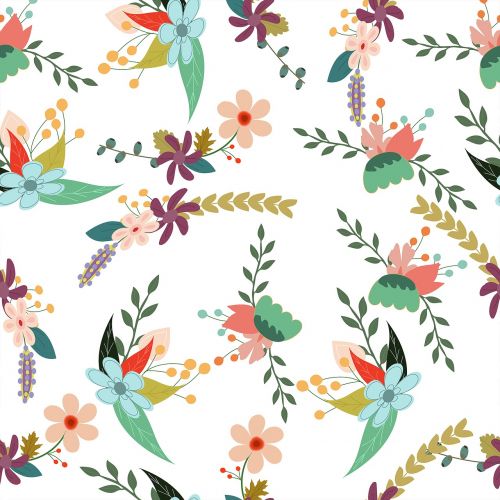 floral backdrop pattern