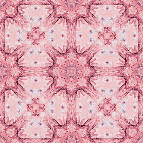 Floral Abstract Wallpaper Pink