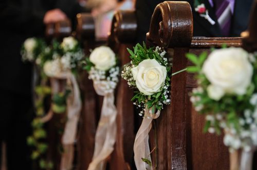 floral decorations church wedding