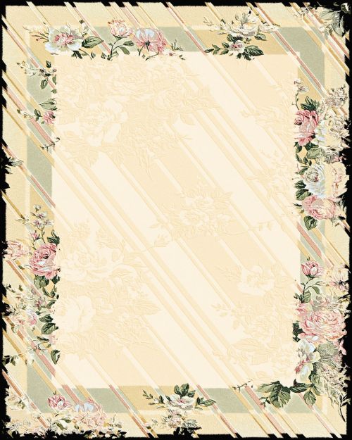 Floral Frame Background 22f