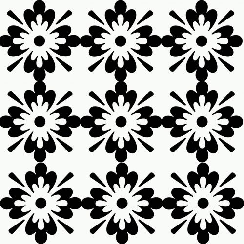 Floral Illustration Black And White