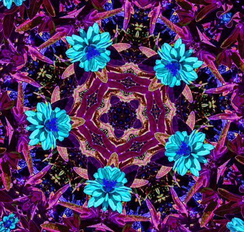 Floral Kaleidoscope Background