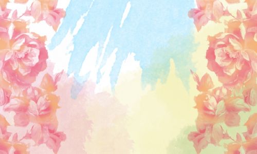 Floral Rose Watercolor Background