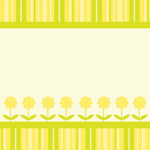 Floral Stripes Card