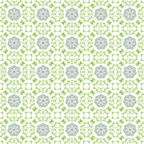 Floral Tile Pattern Background
