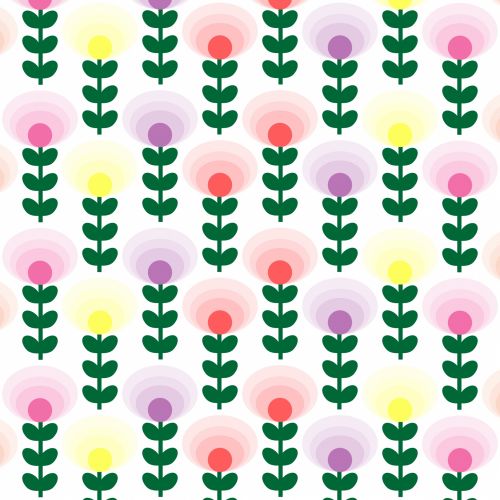 Floral Wallpaper Pattern Bright