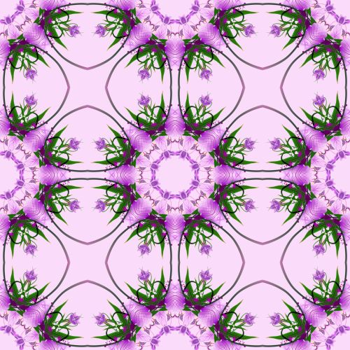 Floral Wallpaper Pattern Purple