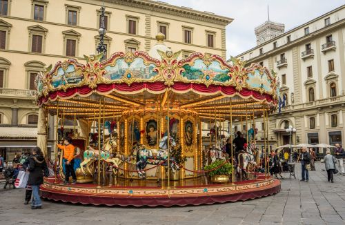 merry-go-round carousel funfair