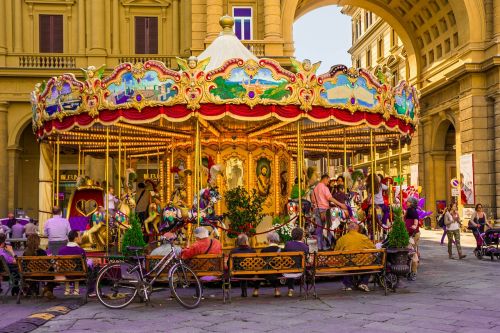florence italy carousel