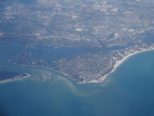 florida gulf coast aerial view