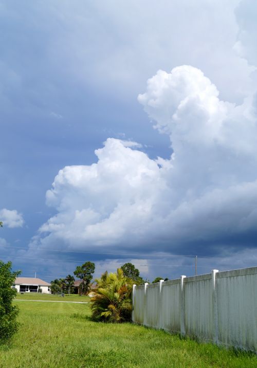 Florida Clouds Fence