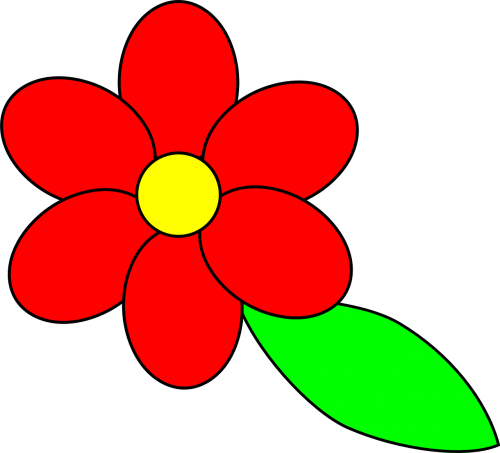 flower simple red