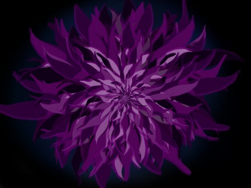 flower abstract purple