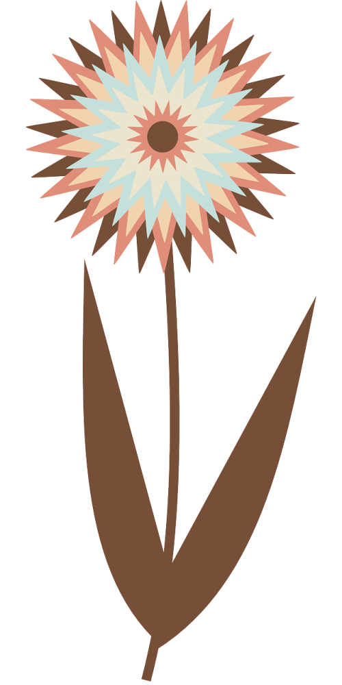flower pastel brown