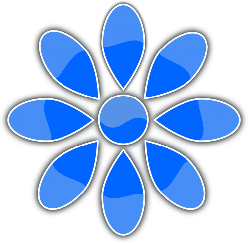 flower petals blue