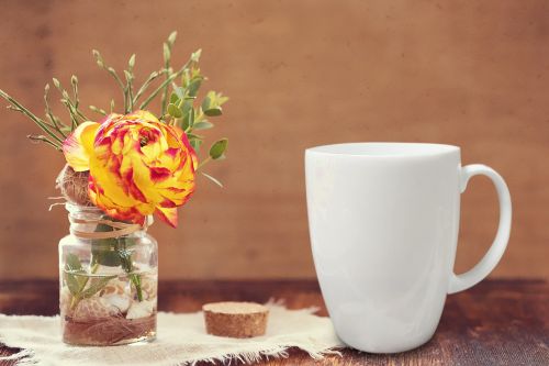 flower vase mug