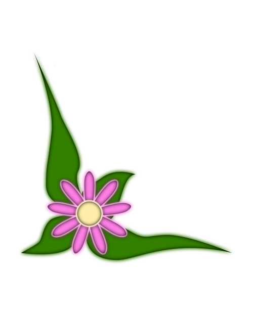 flower leaf ornament