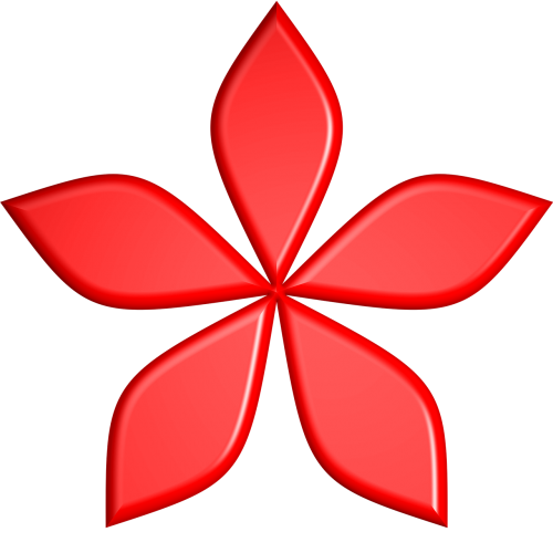 flower red shape