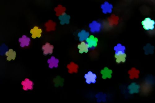 flower bokeh decorations