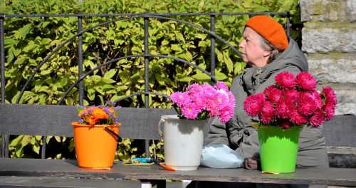 flower selling street