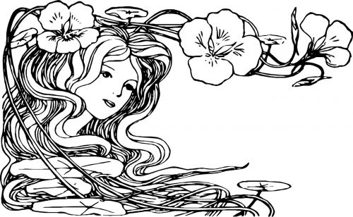 flower vine girl