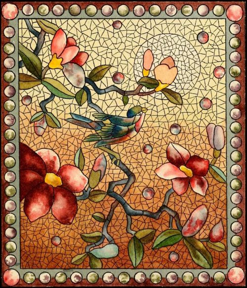 flower cubism mosaic