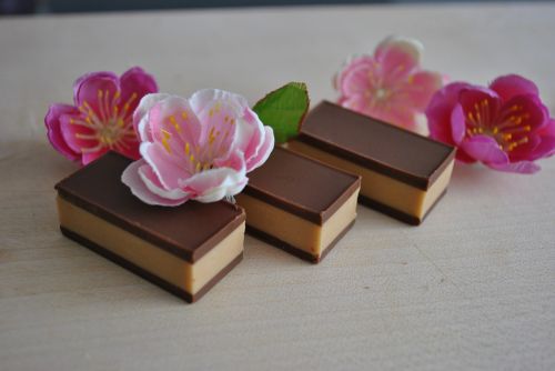 flower chocolate bar cocoa