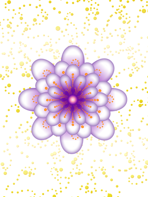 flower floral polka dot