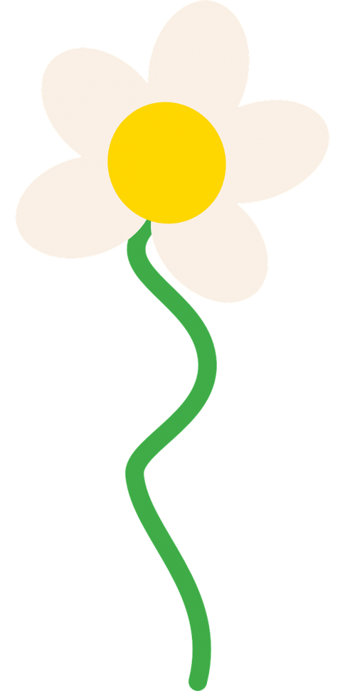flower drawing yellow