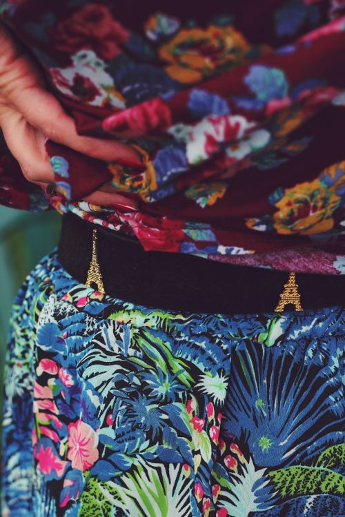 flower skirt fabric