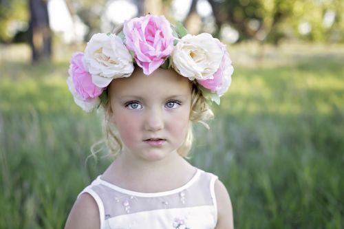 flower headband girl