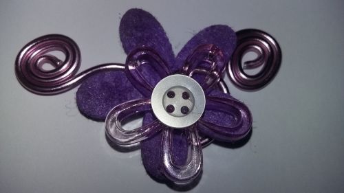 flower decoration button