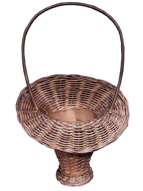 flower basket cane handicraft